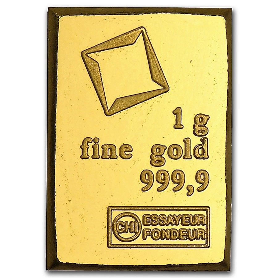 1 Gram .9999 Fine Gold Bullion Bar