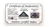 5 Grain .999 Fine Platinum Bullion Pyramid Bar