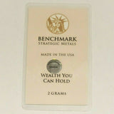 2 Gram .999 Fine 24k Gold Bullion Bar - In COA Card