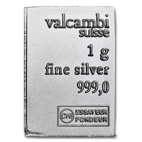 1 Gram .999 Fine Silver Bar