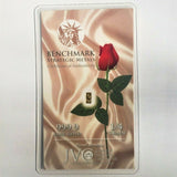 Satin Red Rose - 1/4 Grain .9999 Fine 24k Gold Bullion Bar In COA Card