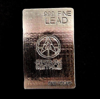 1 Pound .999 Fine Lead Bullion Bar