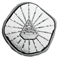 1/2 Troy Ounce .999 Fine Silver Bullion Round - All Seeing Eye