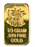 Happy Anniversary! - 1/3 Gram .999 Fine 24k Gold Bullion Bar - In COA Card
