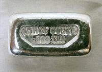 1 Troy Ounce .999 Fine Tin Bullion Bar - No Logo