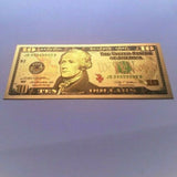 $10 Gold Foiled Novelty Federal Reserve Note