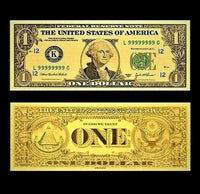 $1 - 24K Gold Foiled Novelty Federal Reserve Note