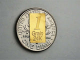 Santa's Gift - 1 Grain .999 Fine 24k Gold Bullion Bar In COA Card