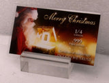 Santa's Gift - 1/4 Grain .999 Fine 24k Gold Bullion Bar In COA Card